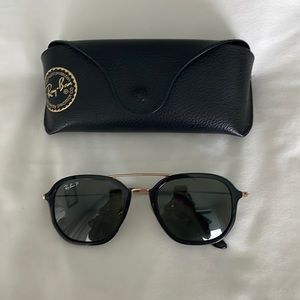 Ray Ban Highstreet 52mm polarized Aviator Sunglasses